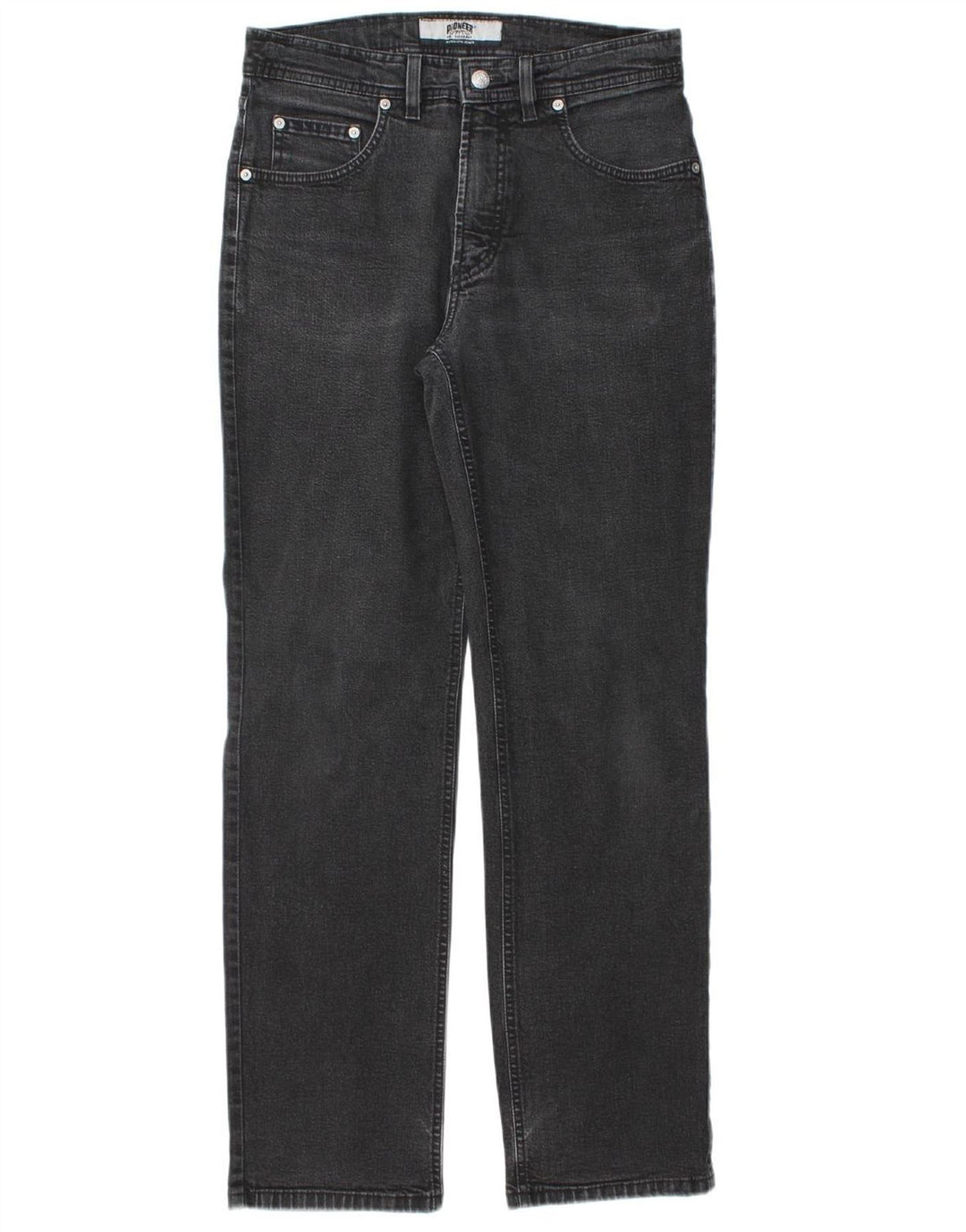 PIONEER Mens Straight Jeans W30 L32 Black