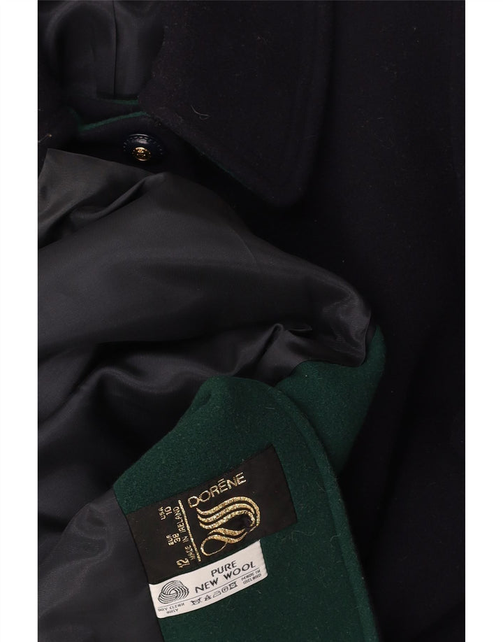 DORENE Abrigo para mujer Reino Unido 12 Lana azul marino medio