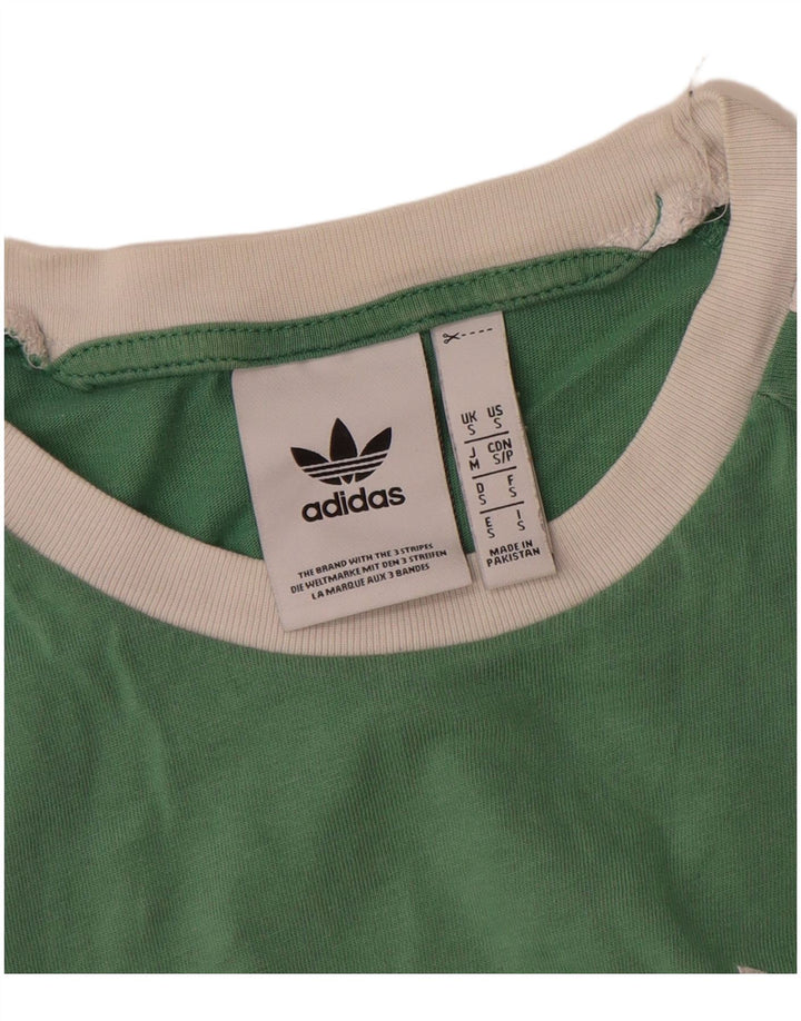 Adidas Hombre Camiseta Top Small Verde Algodón