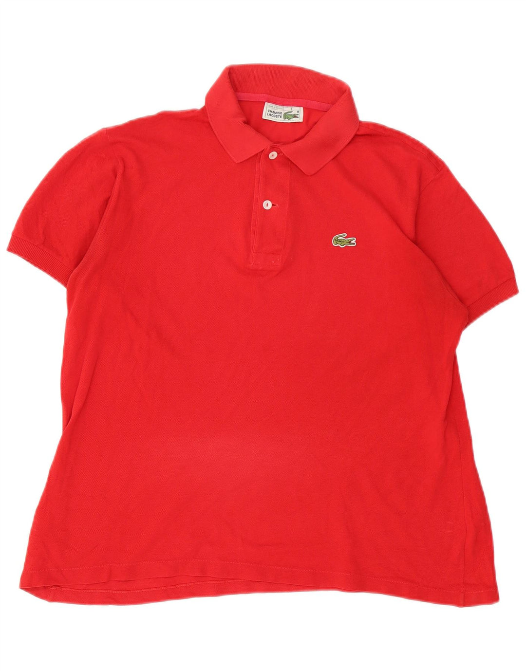 Polo Lacoste para hombre talla 5 grande algodón rojo