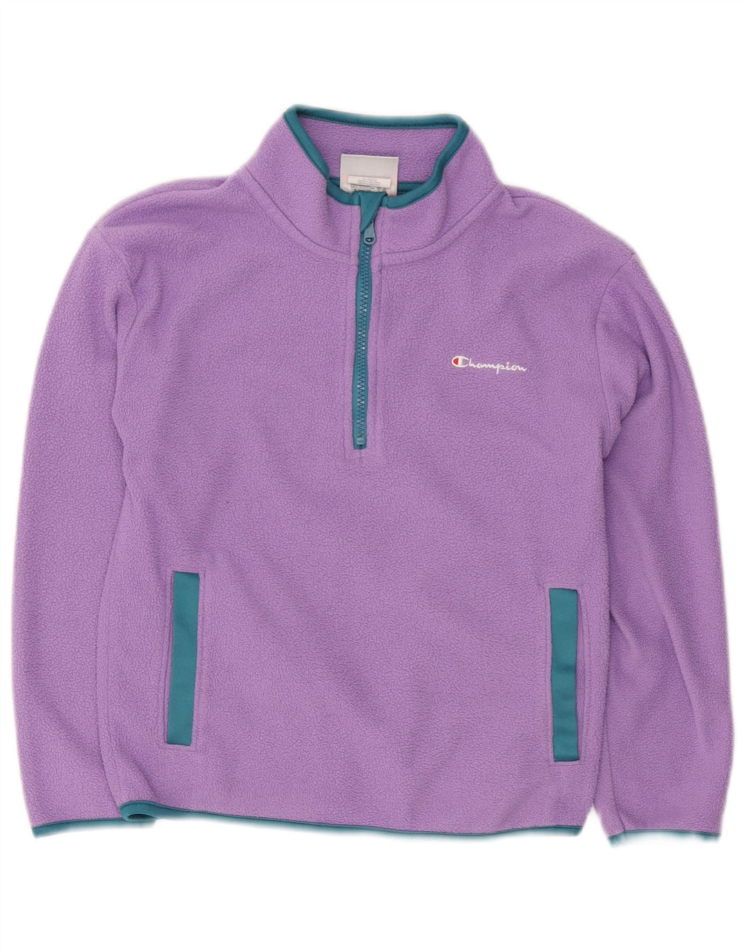 CHAMPION Jersey polar con cremallera y cuello para niña 10-11 años Poliéster morado medio