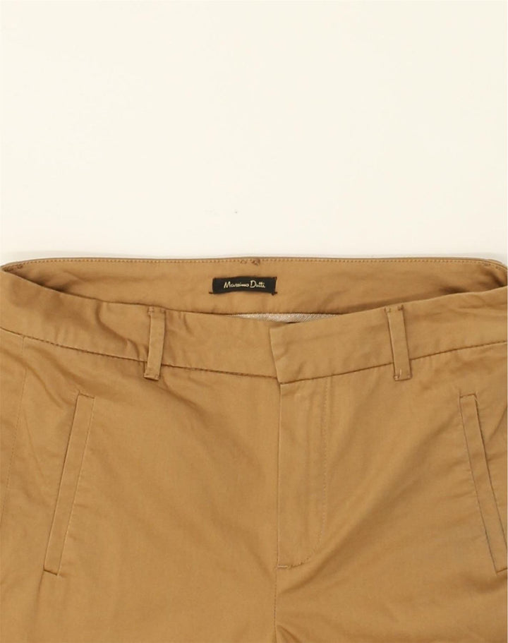 MASSIMO DUTTI Womens Slim Fit Chino Trousers W28 L28  Brown | Vintage Massimo Dutti | Thrift | Second-Hand Massimo Dutti | Used Clothing | Messina Hembry 