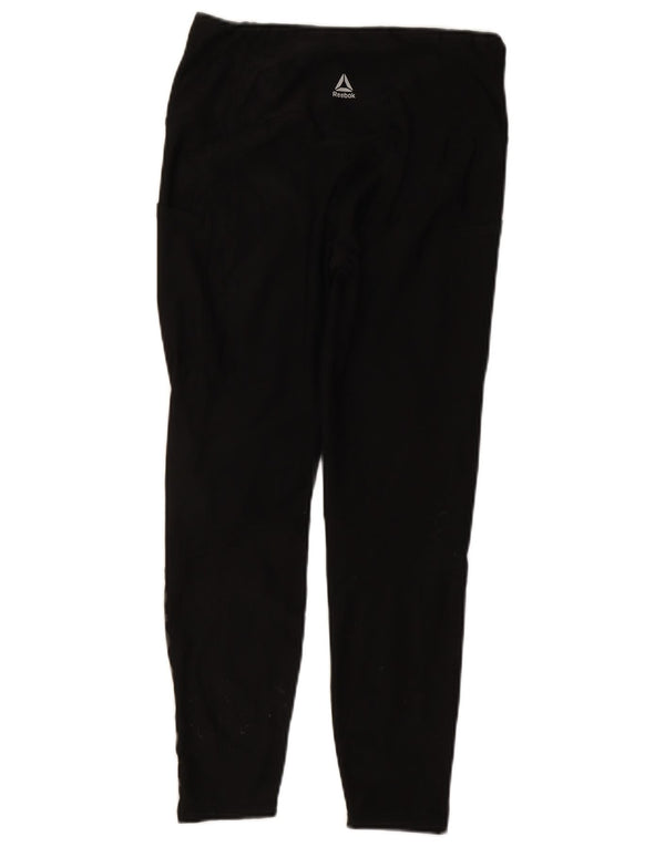 Reebok - Leggings gráficos para mujer, talla 40, talla M, color negro