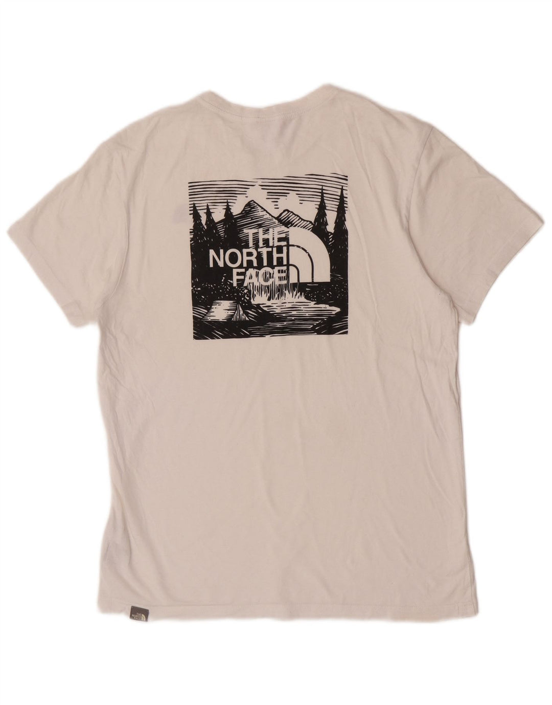 The North Face Camiseta gráfica para hombre Top Medium White Cotton