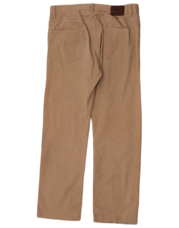 Lacoste Pantalones casuales rectos para hombre Talla 42 Mediano W33 L28 Algodón beige