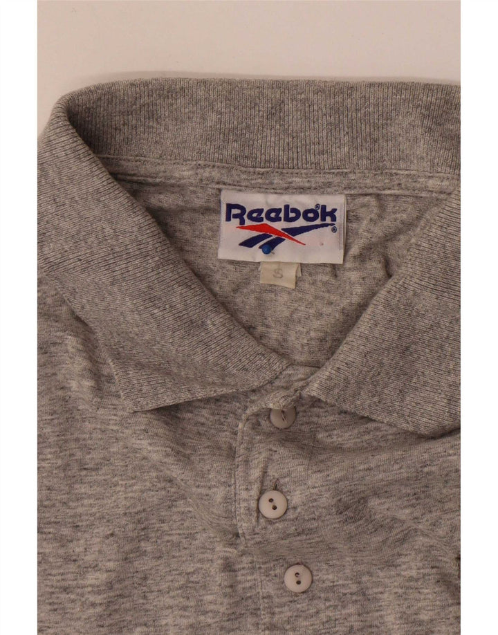 Polo Reebok Hombre Pequeño Gris Moteado