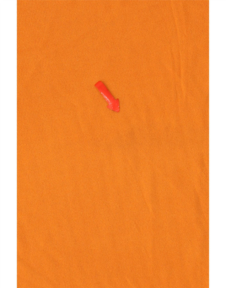 Zara Camiseta Mujer Top UK 12 Mediano Naranja