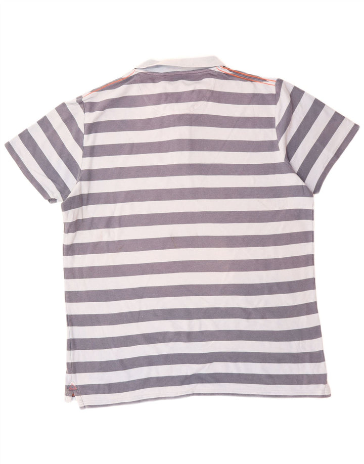 FAT FACE Polo Hombre XL Algodón Rayas Azul