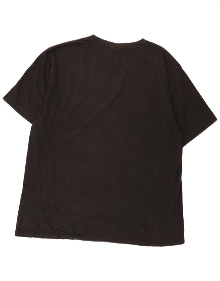 Tommy Hilfiger - Camiseta para hombre, talla grande, algodón negro