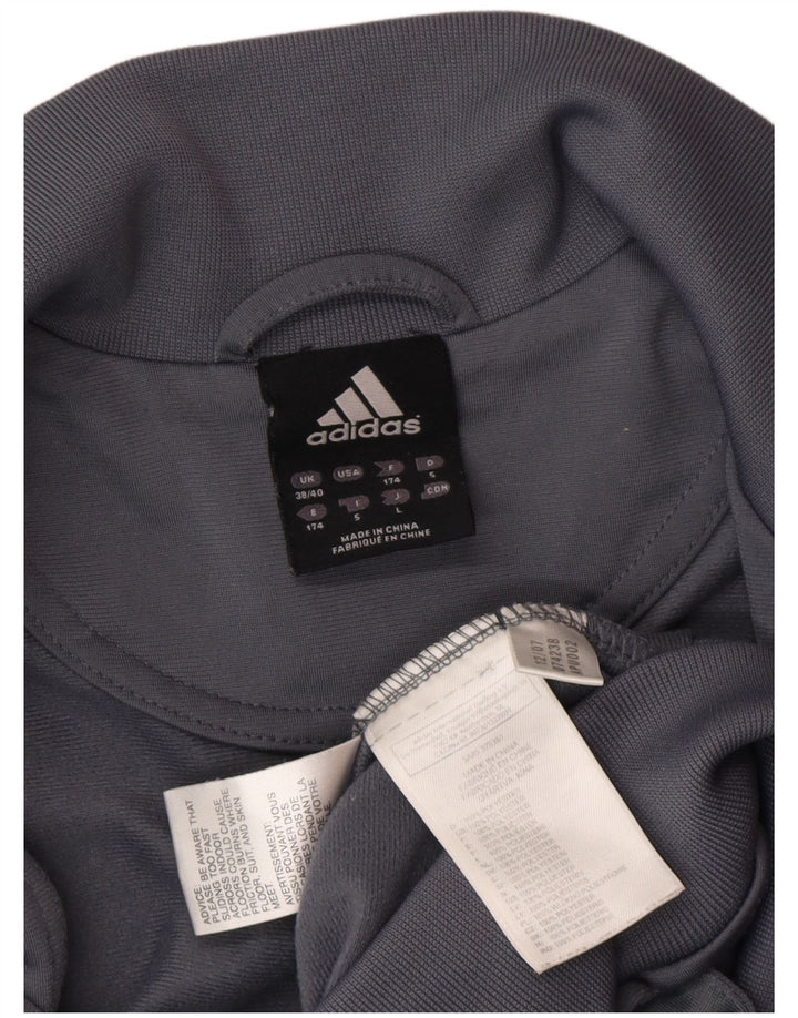 Adidas - Chaqueta de chándal para hombre, talla 38/40, color gris medio, poliéster
