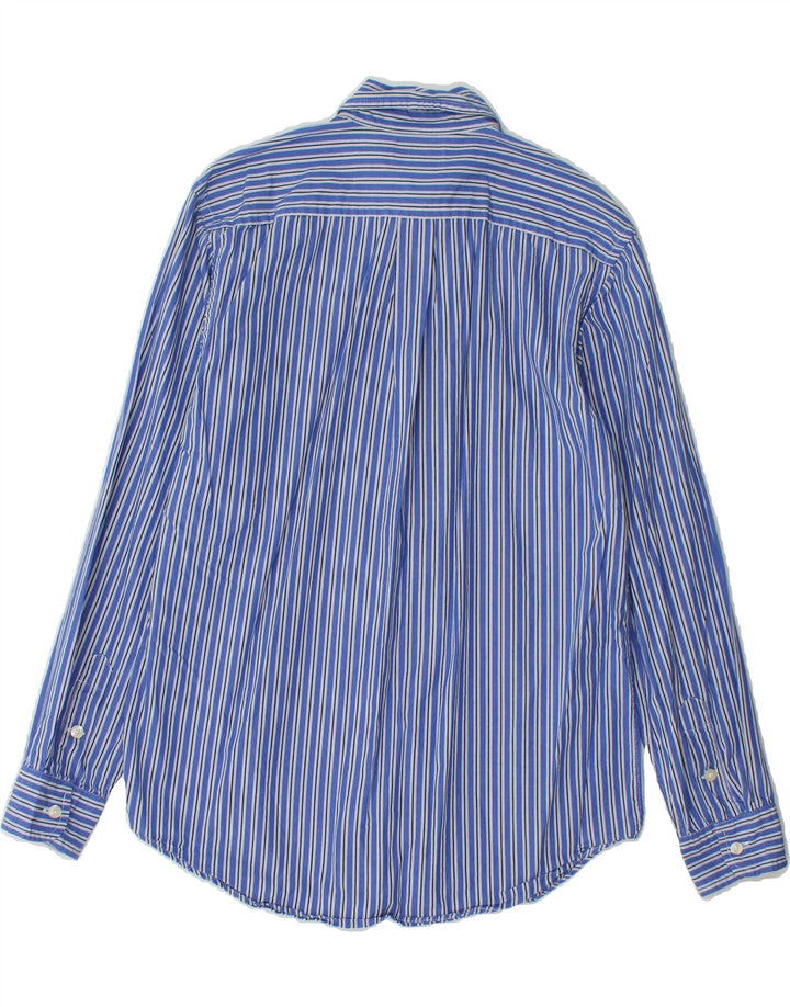 CHAPS Boys Shirt 15-16 Years XL  Blue Striped Cotton Vintage Chaps and Second-Hand Chaps from Messina Hembry 