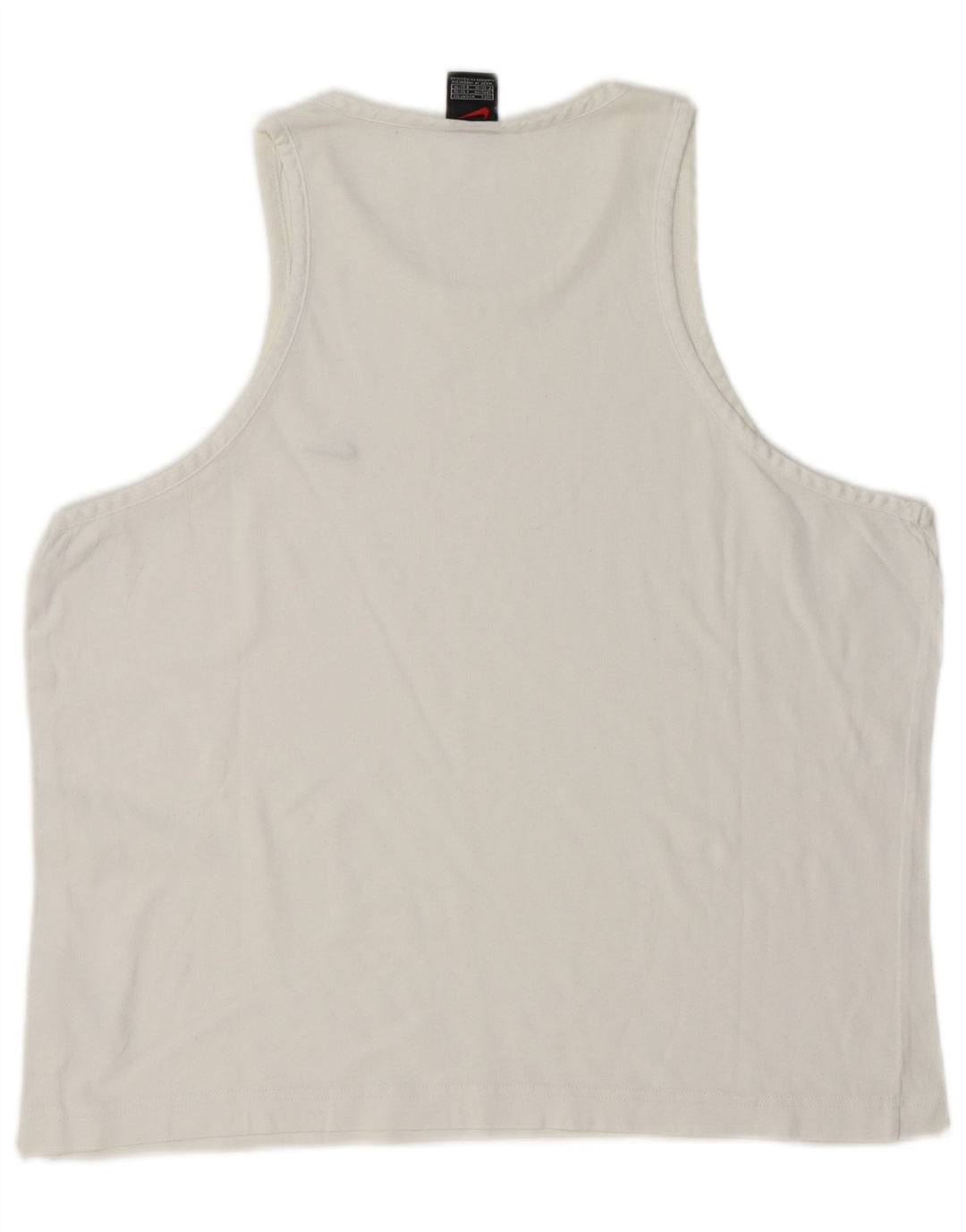 Nike - Camiseta sin mangas para hombre, talla grande, algodón blanco