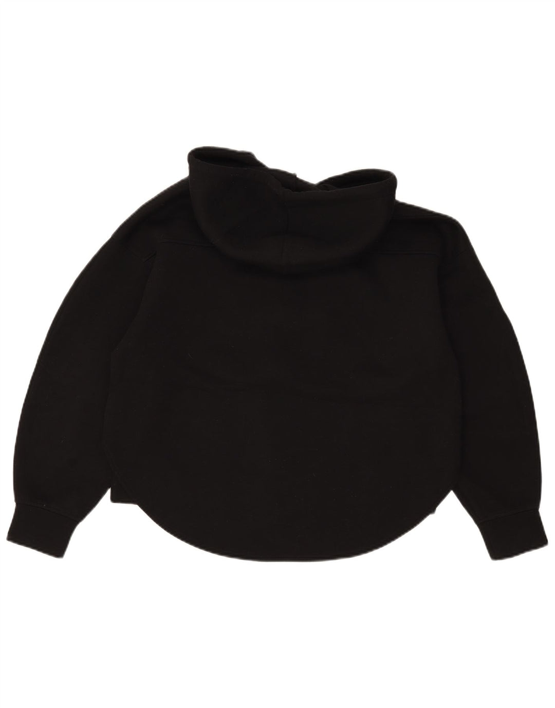 Zara Suéter con capucha y cremallera extragrande para mujer UK 10 Small Poliéster negro