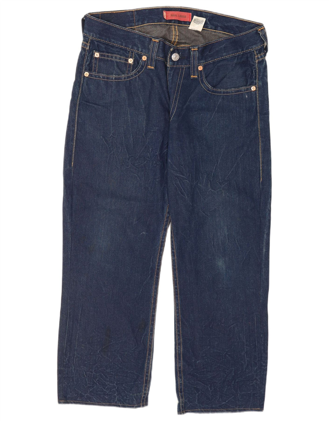 Levi's Jeans Sueltos Para Hombre W34 L27 Algodón Azul Marino