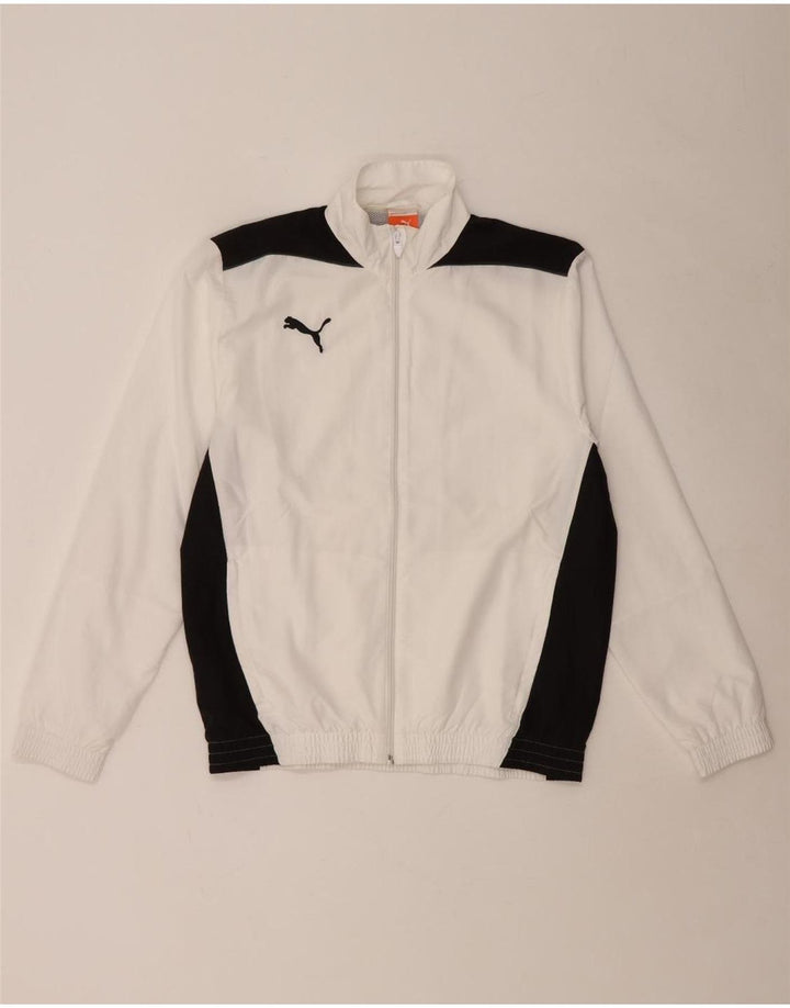PUMA Chaqueta de chándal para niño 15-16 años Blanco Colorblock Poliéster