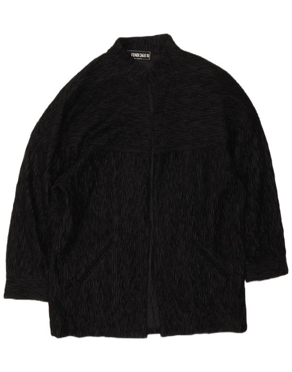 Fendi Abrigo abierto para mujer UK 40 XL Negro