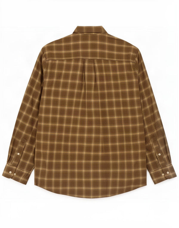 Timberland Camisa de franela para hombre XL Khaki Check Cotton