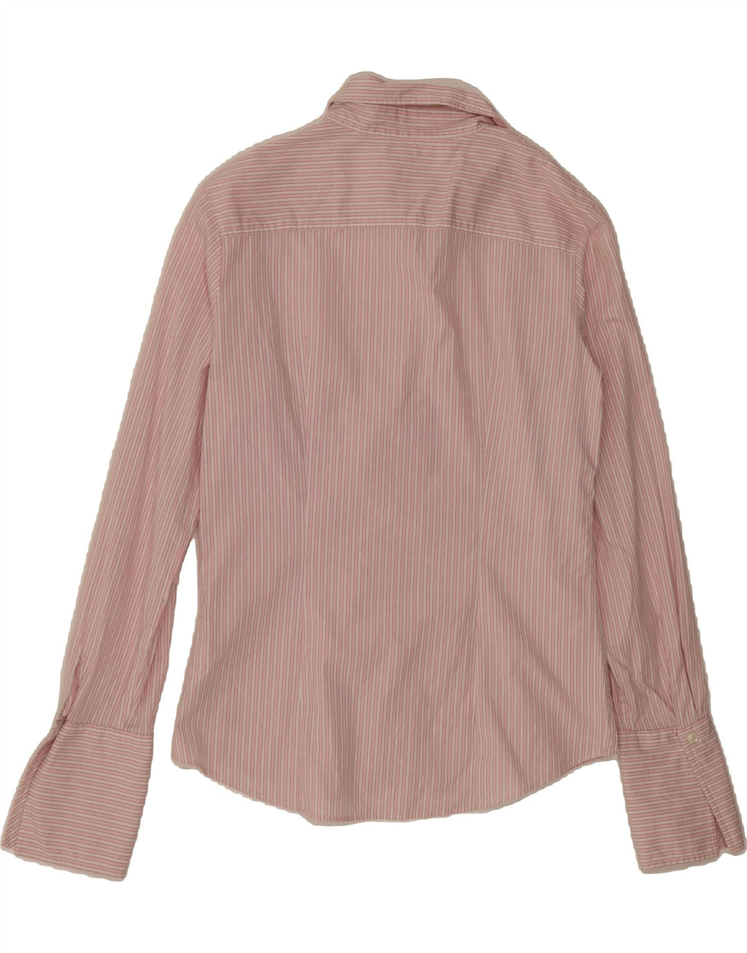 TOMMY HILFIGER Womens Shirt US 6 Medium Pink Pinstripe Cotton Vintage Tommy Hilfiger and Second-Hand Tommy Hilfiger from Messina Hembry 