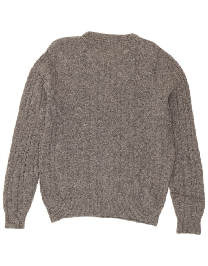 Jack Wills Jersey De Cuello Redondo Para Hombre De Lana Merino Gris Pequeño