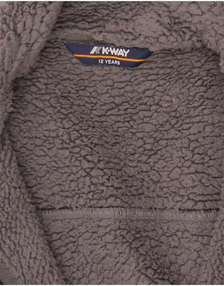 K-Way Chaqueta polar Sherpa para niños 11-12 años Azul marino Poliéster