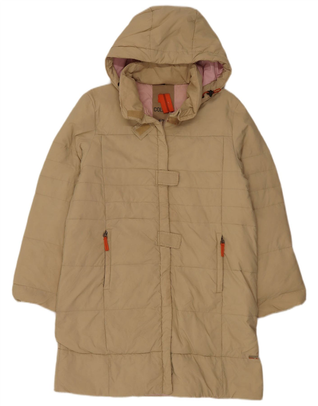 Chaqueta acolchada con capucha Colmar Mujer IT 44 Poliéster beige medio