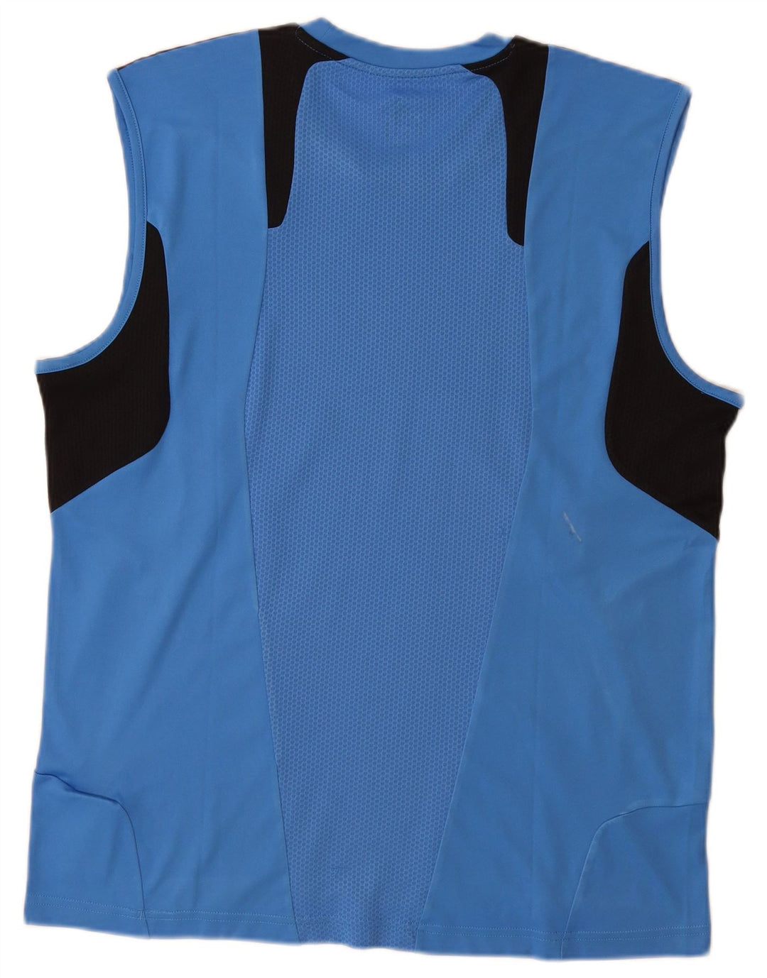 Adidas Mens Climacool Vest Top Grande Azul Colorblock Poliéster