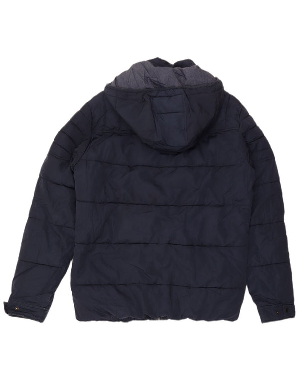 Jack & Jones Chaqueta acolchada con capucha para hombre UK 40 Large Azul marino