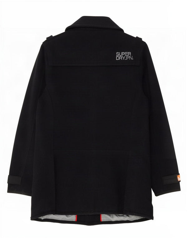 Superdry Abrigo militar para mujer, talla 40, lana azul marino mediana