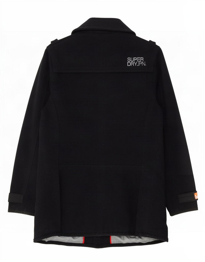 Superdry Abrigo militar para mujer, talla 40, lana azul marino mediana