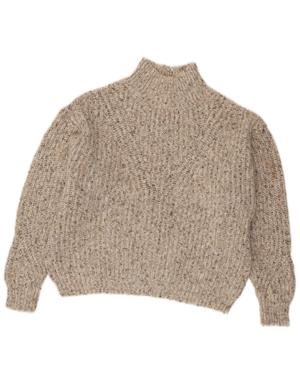 Marks & Spencer Suéter con Cuello Alto para Mujer UK 44 Medium Beige