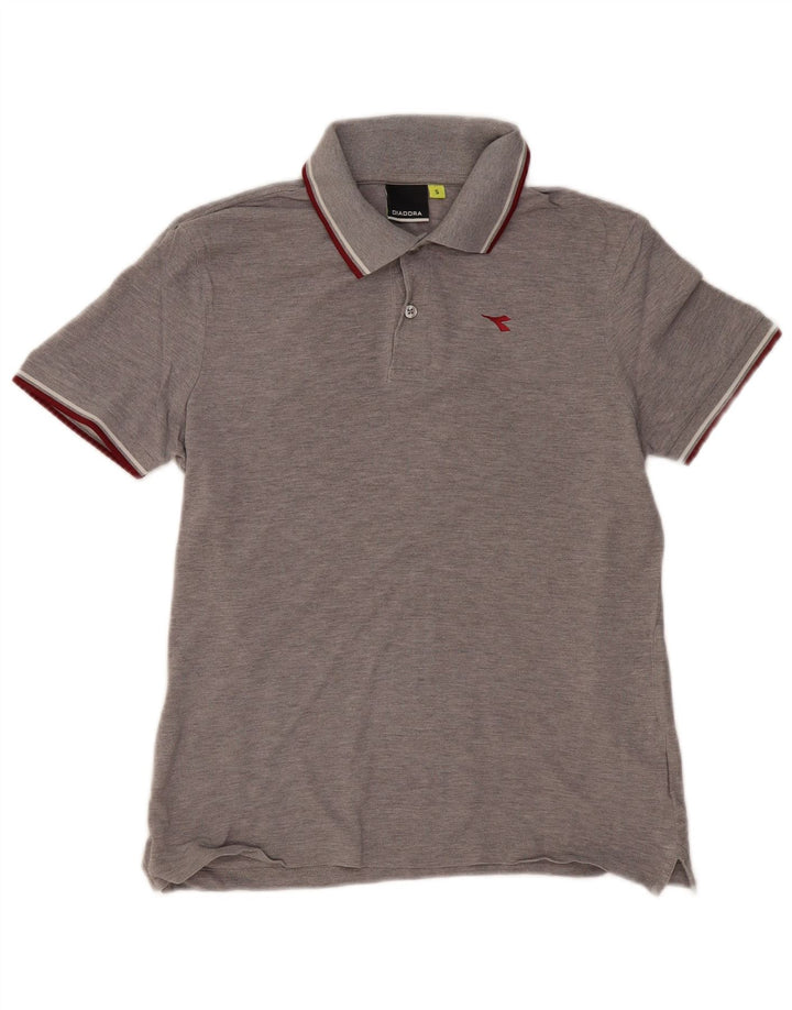 DIADORA Polo Hombre Small Gris Algodón