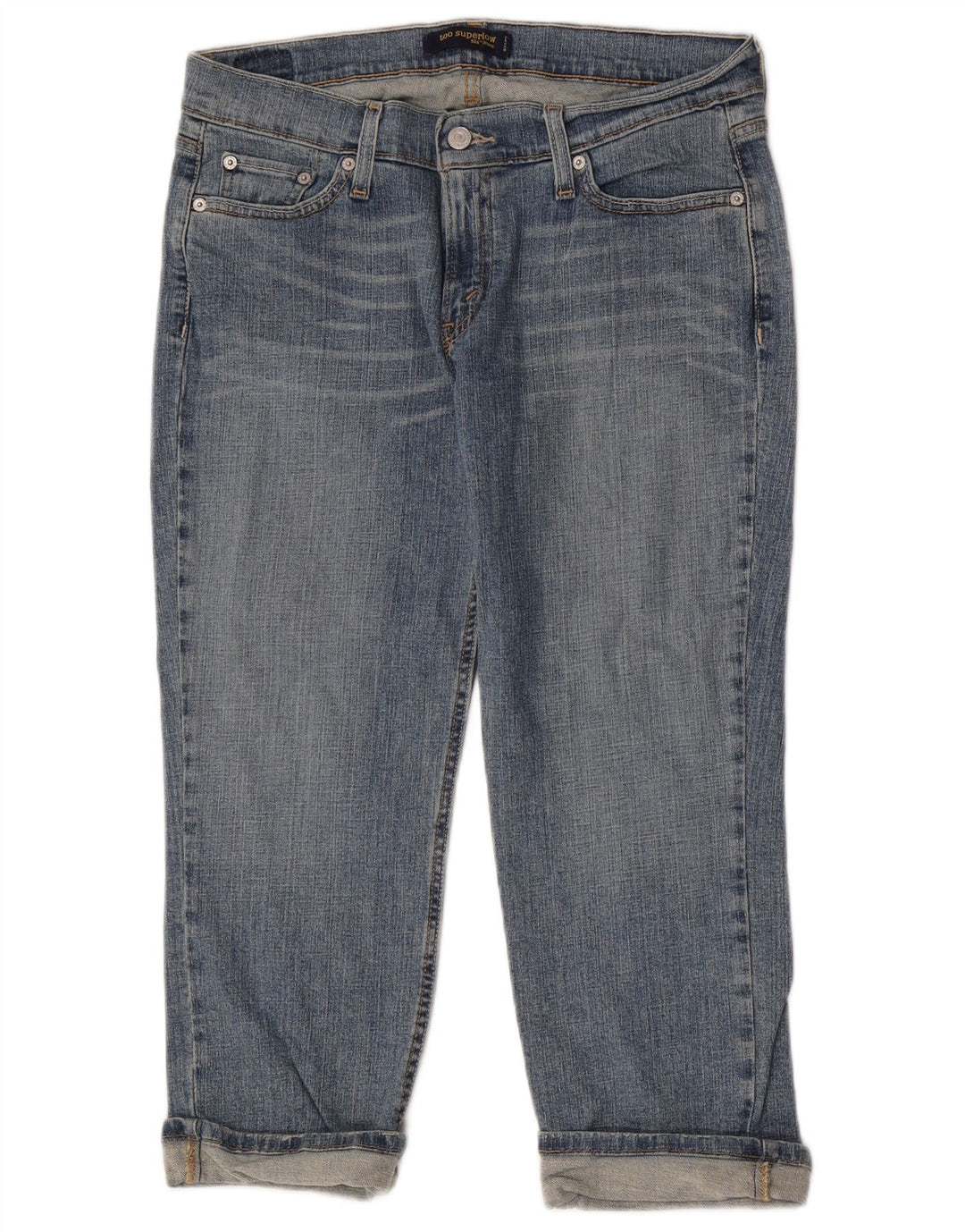 Levi's Mujer 524 Super Low Capri Jeans W32 L23 Azul