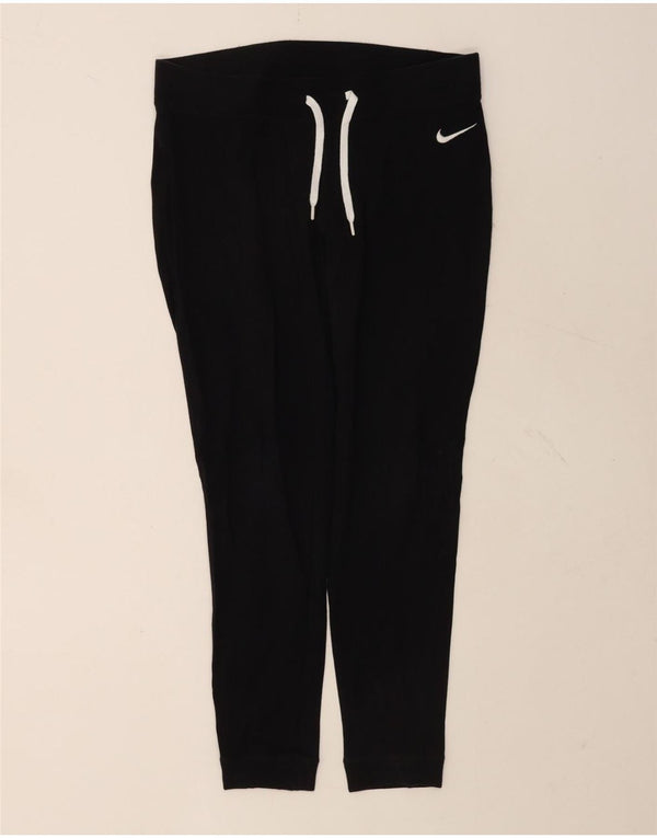 NIKE Mujer Chándal Pantalones Joggers UK 44 Mediano Negro Algodón