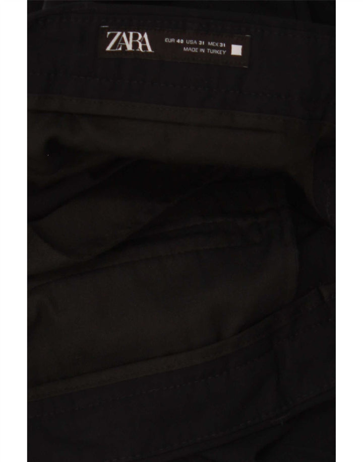 Zara Mens Slim Chino Pantalones EU 40 Medium W31 L29 Negro