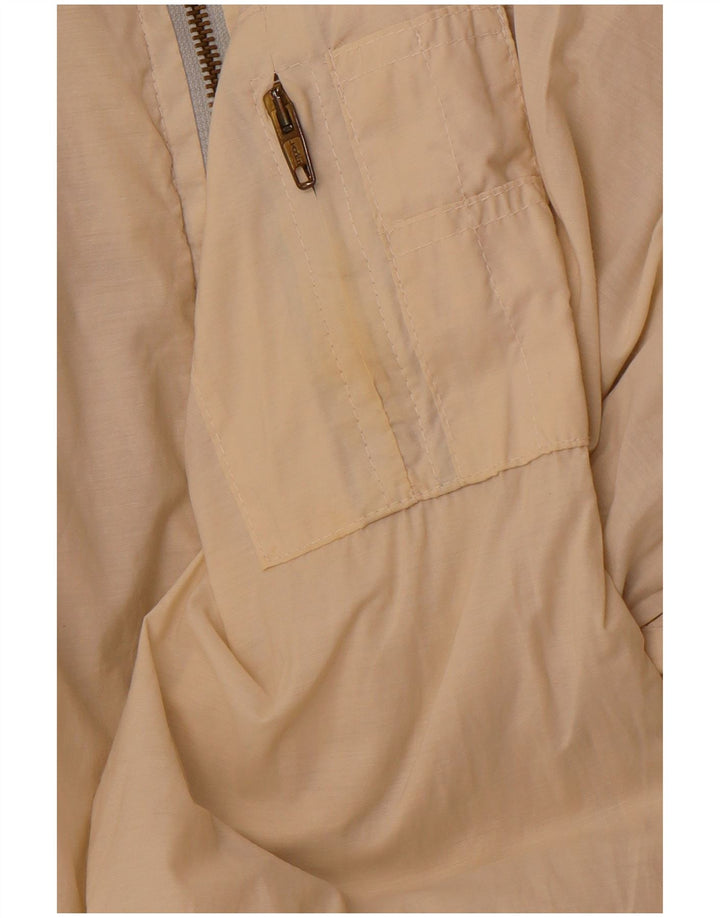 QUARRY Chaqueta reversible gráfica para hombre UK 42 XL Algodón blanco roto