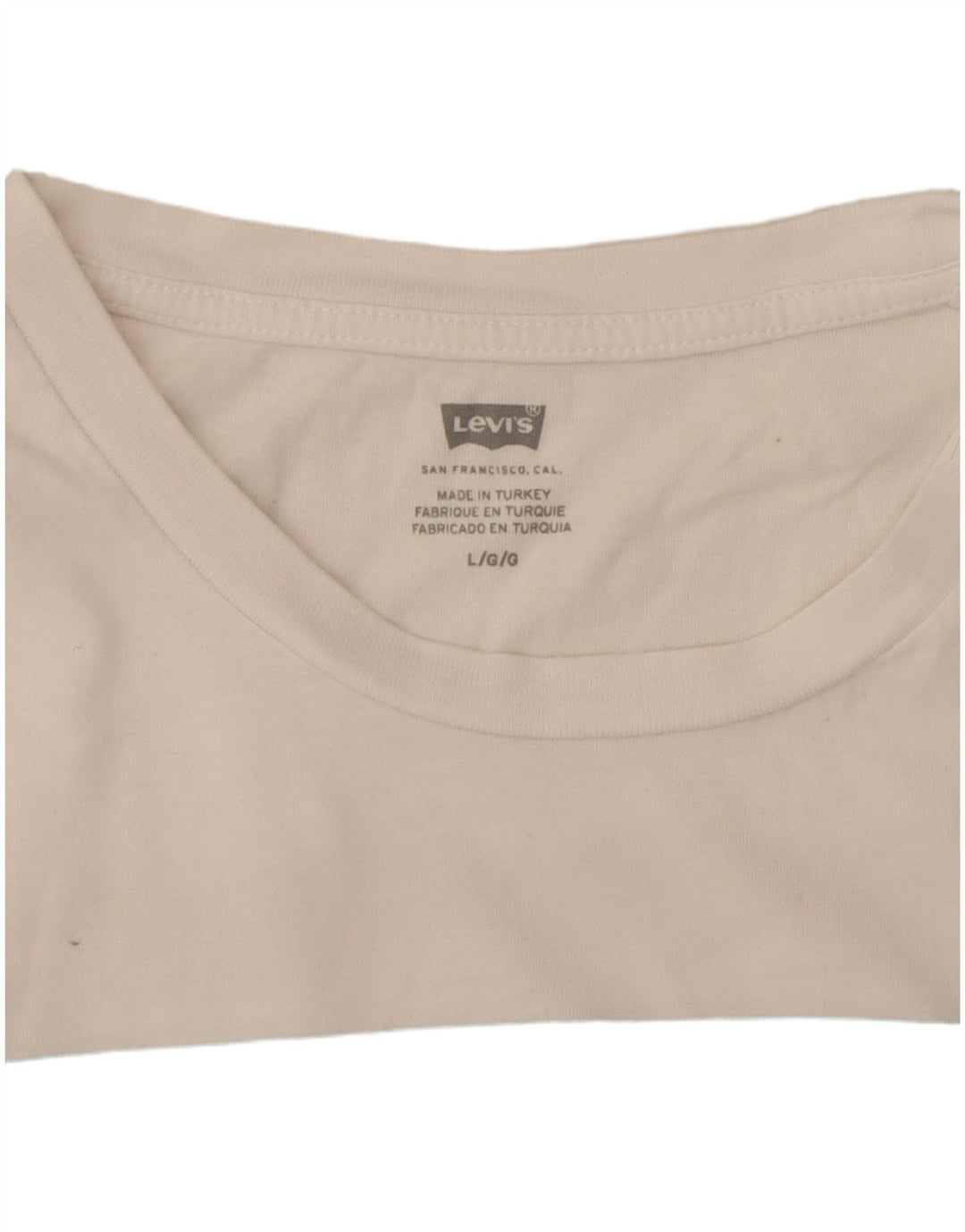 LEVI'S Camiseta gráfica para mujer Top UK 46 Large White