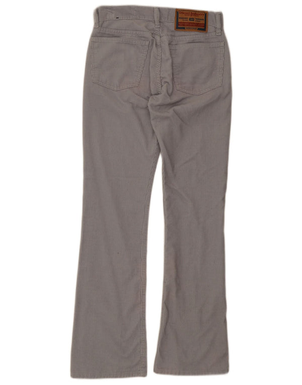 Pantalones Diesel De Pana Bootcut Para Mujer W27 L30 Algodón Gris