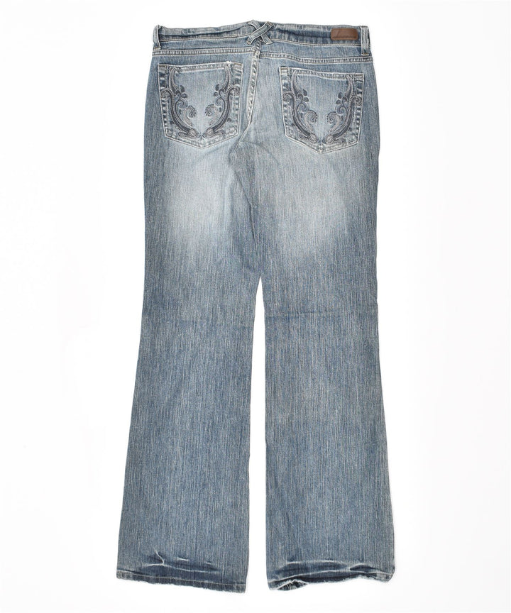 DKNY Vaqueros acampanados Time Square para mujer US 9 grande W32 L33 algodón azul