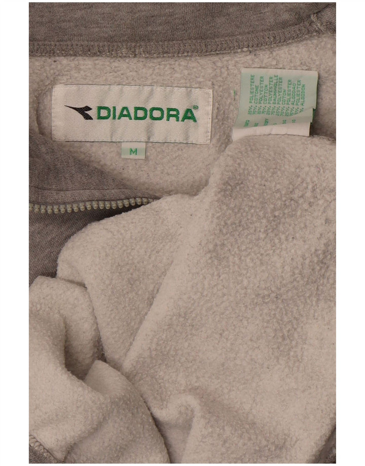 DIADORA Sudadera con estampado gráfico extragrande para mujer UK 44 Gris medio