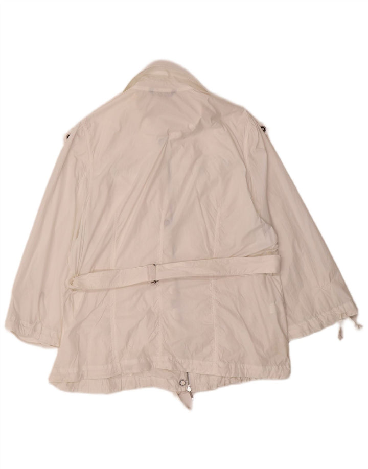 Stefanel Chaqueta Bomber Mujer EU 38 Mediana Nylon Blanco