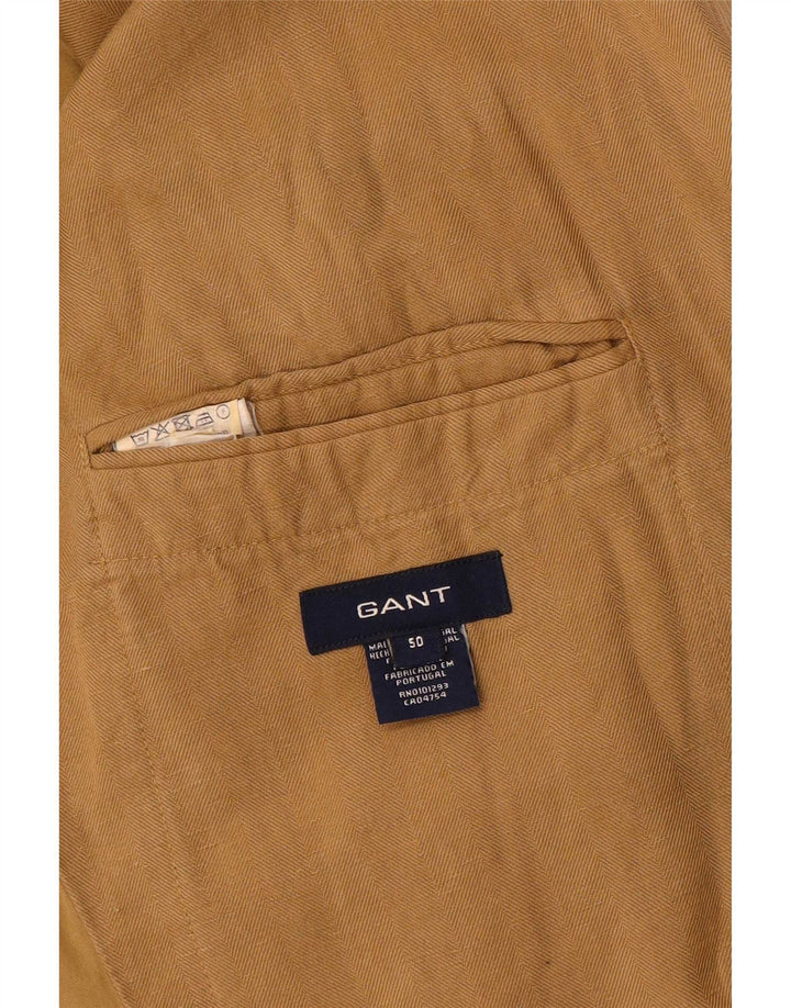 Gant Chaqueta tipo blazer de 2 botones para hombre IT 50 Large Brown Linen