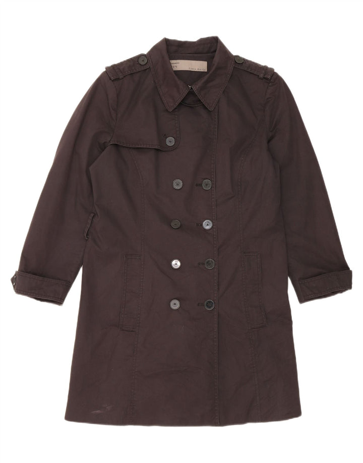 Zara Mujer Gabardina ES 40 XL Negro