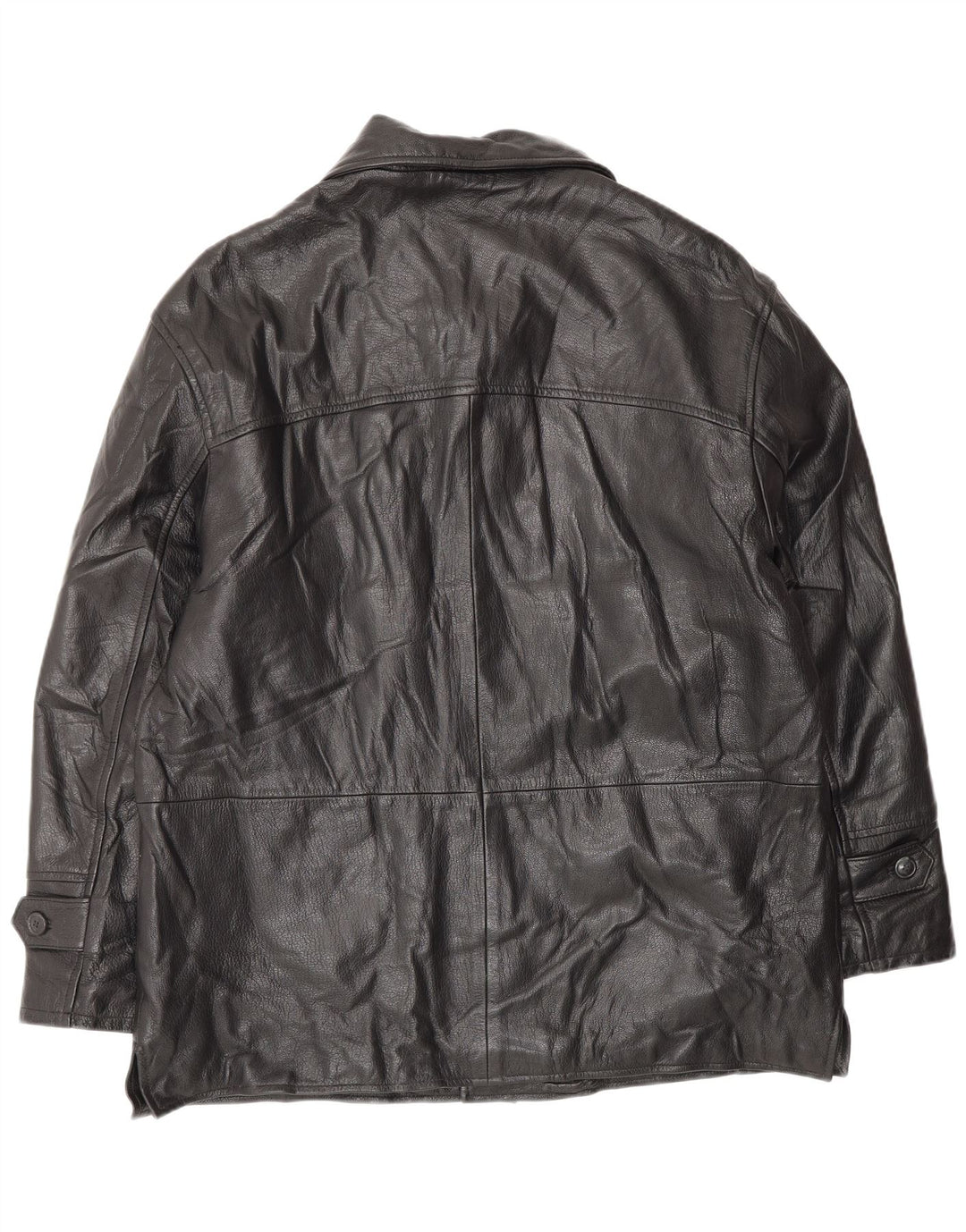 VINTAGE Chaqueta de cuero para hombre IT 52 XL Cuero negro