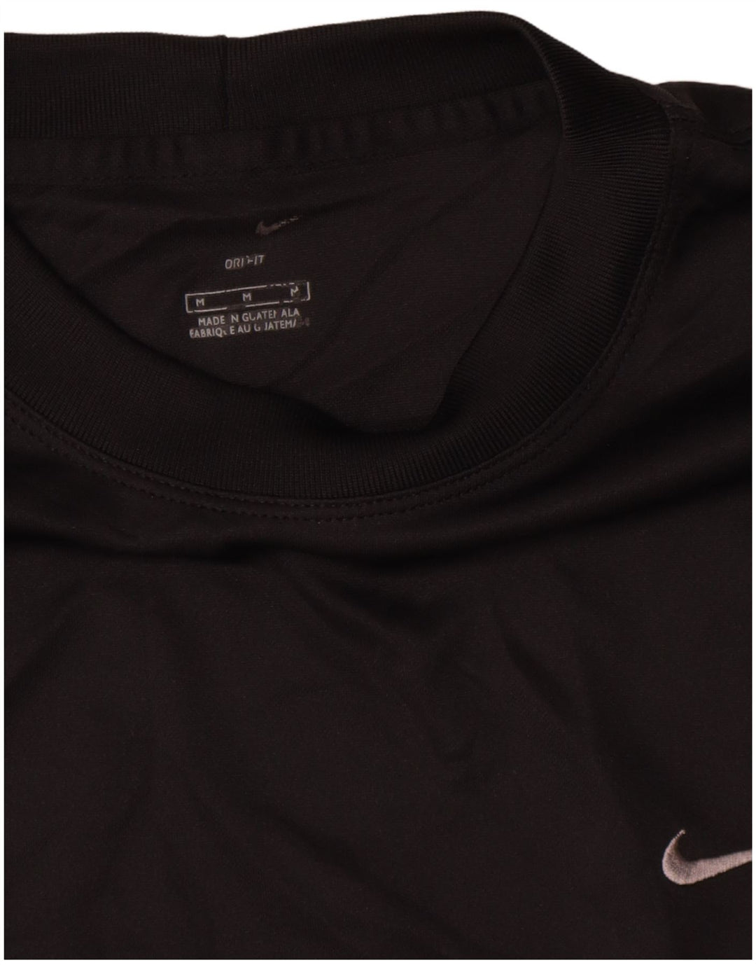Camiseta Nike Dri Fit para hombre Top poliéster negro mediano