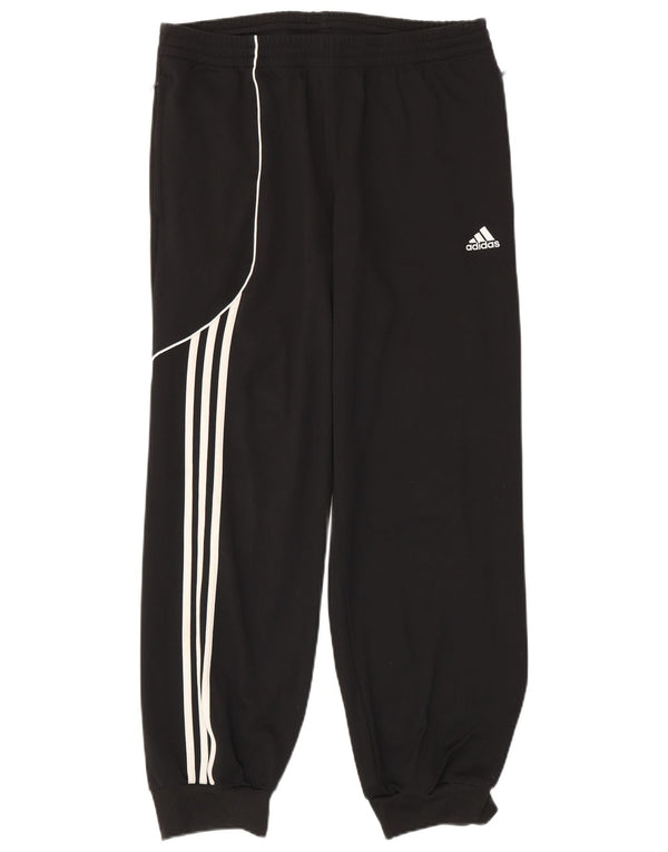 ADIDAS Mens Tracksuit Trousers Joggers UK 42/44 Large Black Polyester