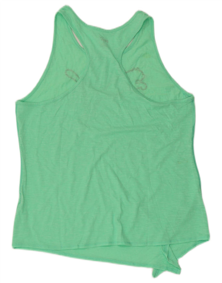 Puma Mujer Gráfico Chaleco Top UK 14 Grande Verde Moteado
