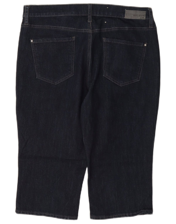 Dkny Ludlow Bermuda Denim Shorts para mujer US 8 Medium W30 L16 Azul marino
