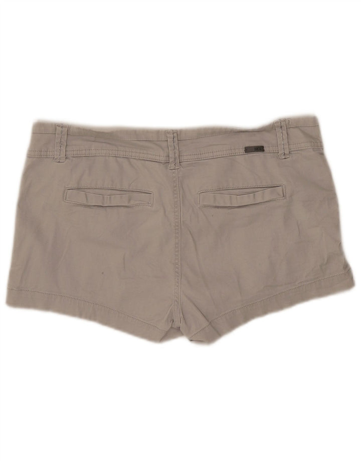 BKE Pantalones cortos chinos de cintura baja para mujer W30 Algodón gris medio