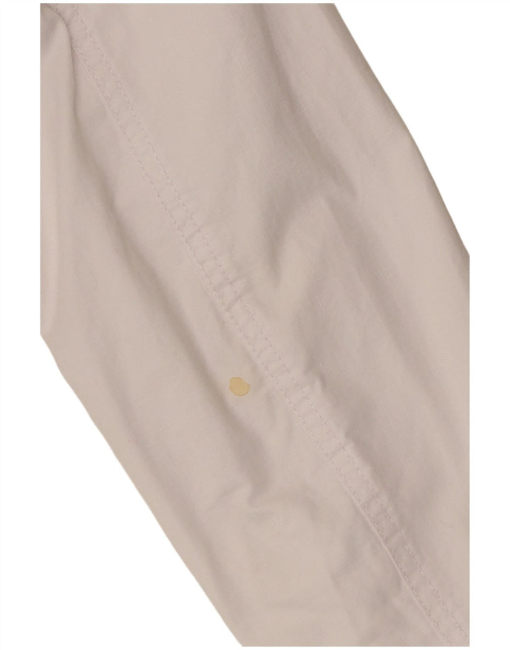 Zara Mujer Chaqueta Bomber Extragrande UK 10 Small Algodón Blanco