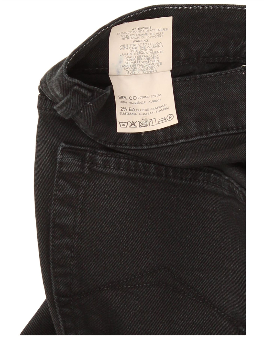 Carrera Jeans rectos 700 para hombre W31 L33 Algodón negro